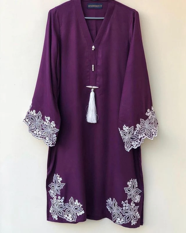 Cotton cutwork 2pcs