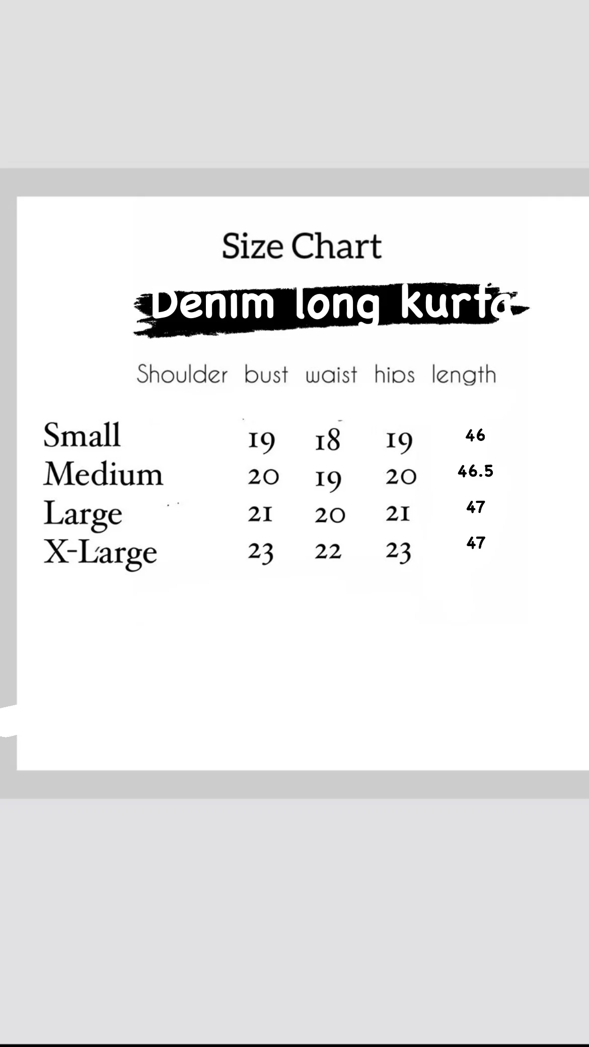 Denim kurta - Image 3