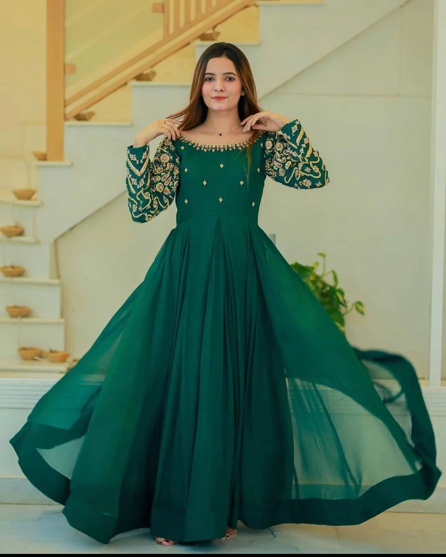 EMBROIDERY HEAVY FLAIR MAXI - Image 4