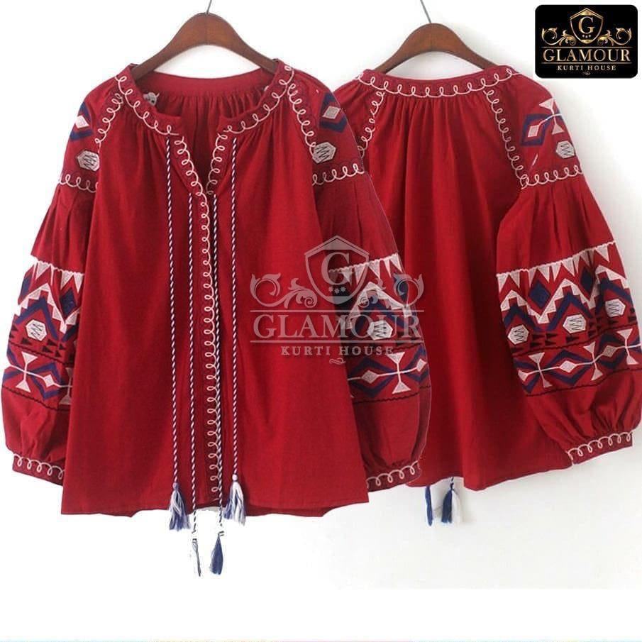 Embroidery Short Shirt - Image 4