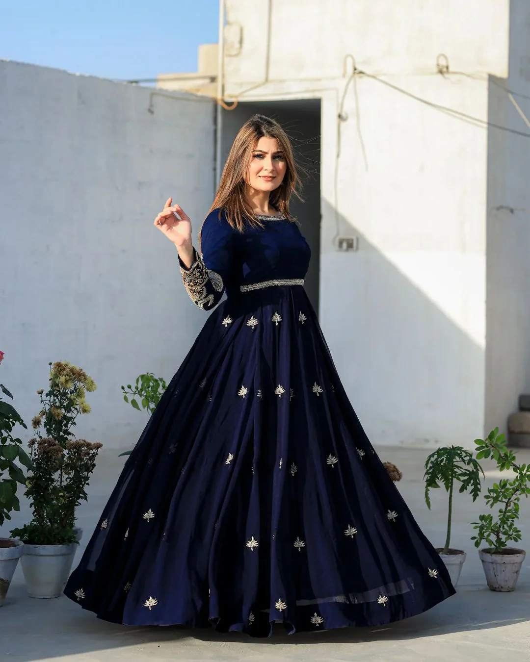 Heavy Embroidery Maxi