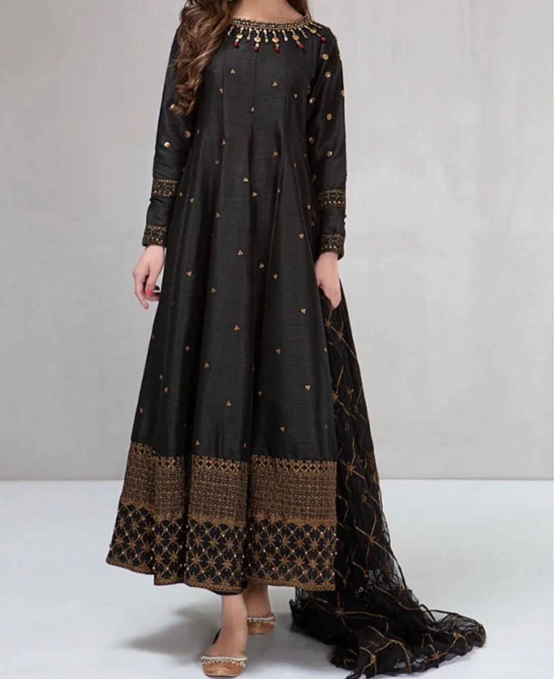 Katan Silk Embroidery Three Piece - Image 2