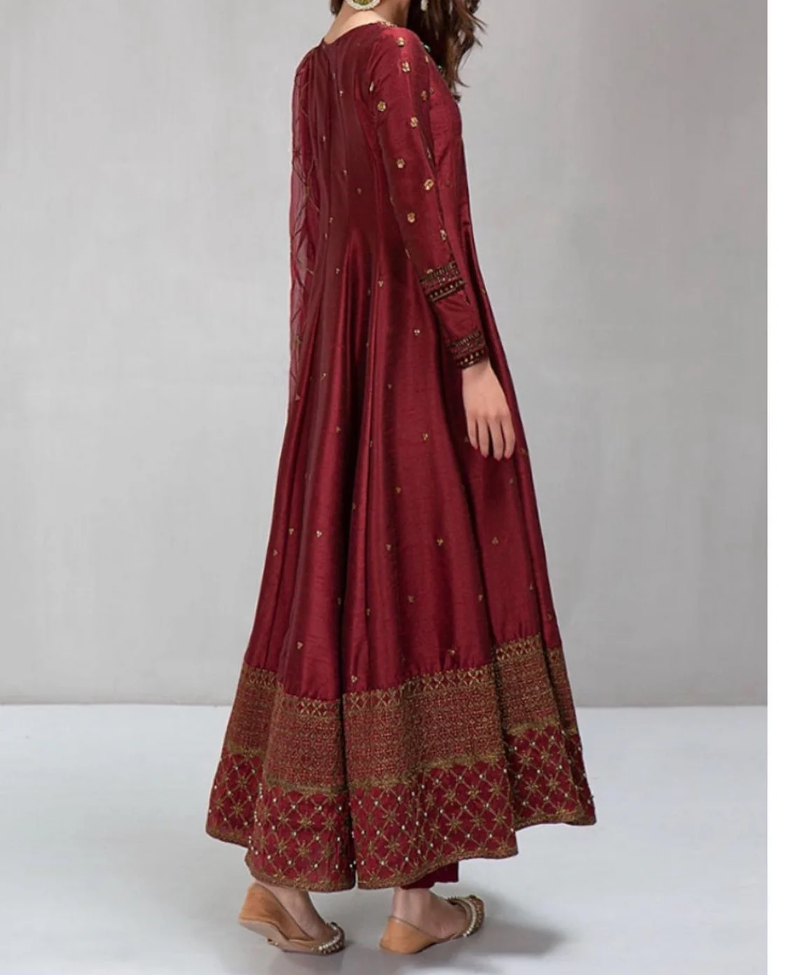 Katan Silk Embroidery Three Piece - Image 3