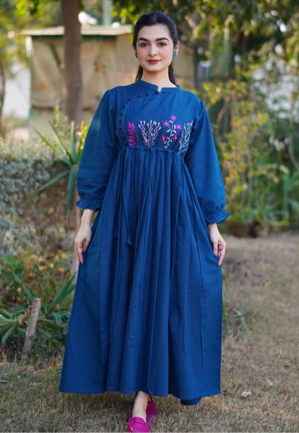Khaddar frock