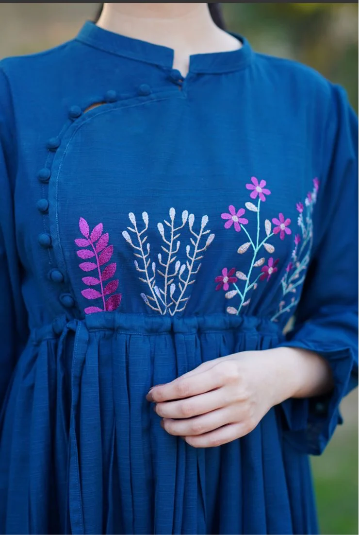 Khaddar frock - Image 3
