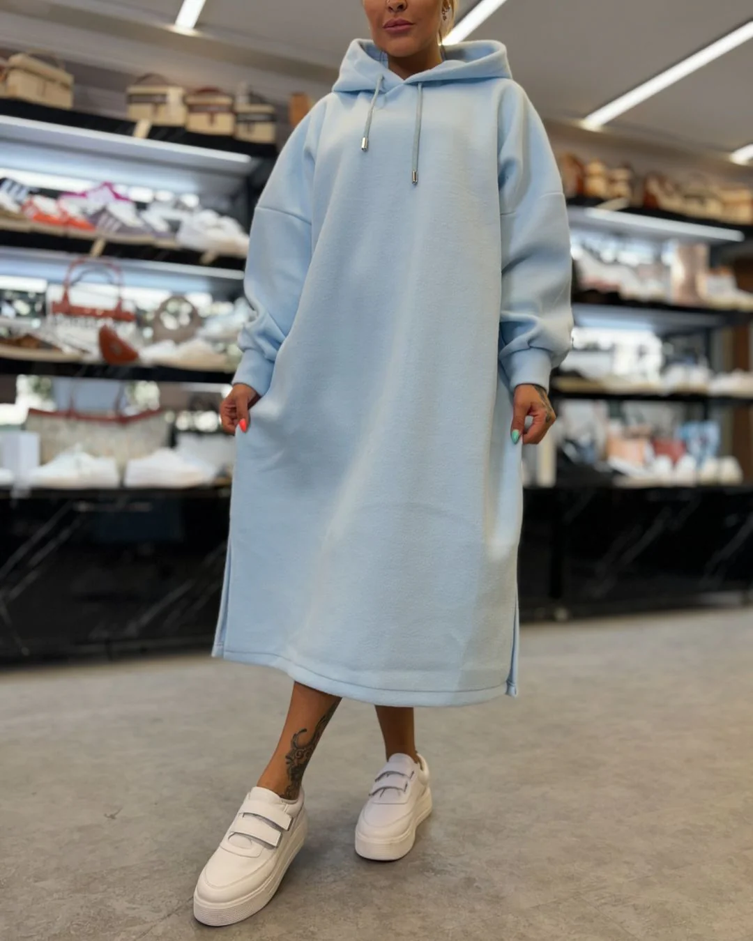 Long baggy hoodie - Image 9