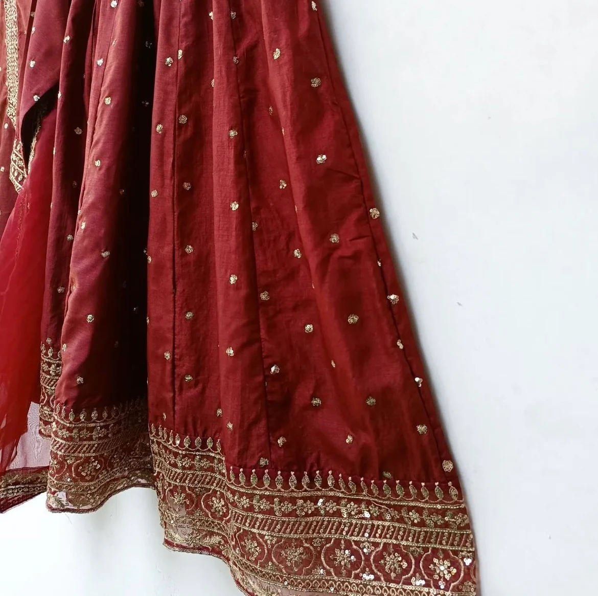Marina - Raw Silk Embroidered 3PC Stitched Set - Image 11