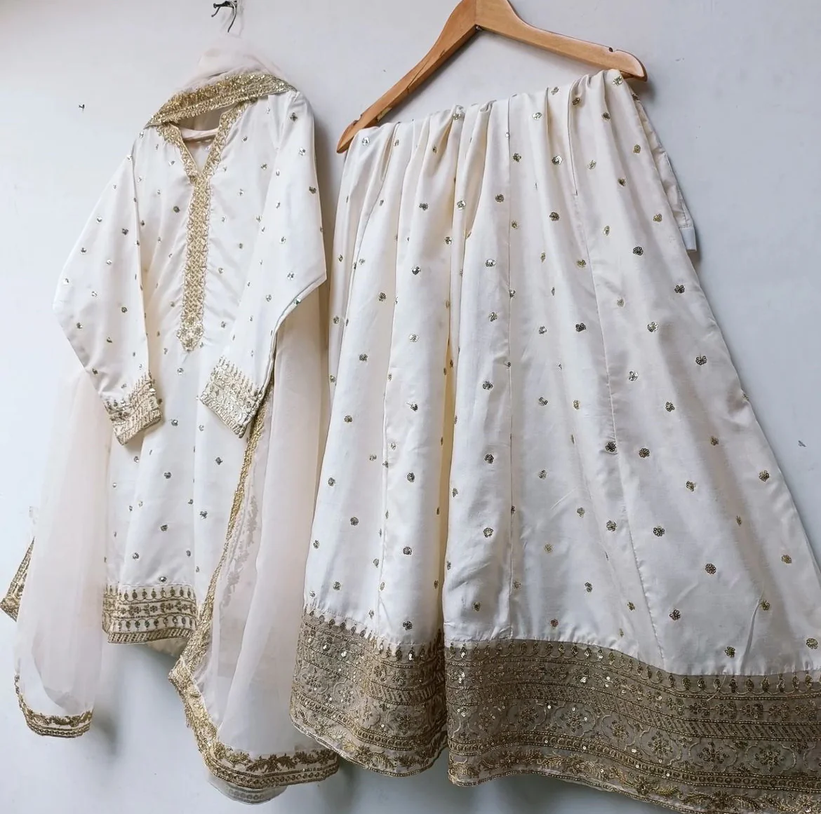 Marina - Raw Silk Embroidered 3PC Stitched Set - Image 8