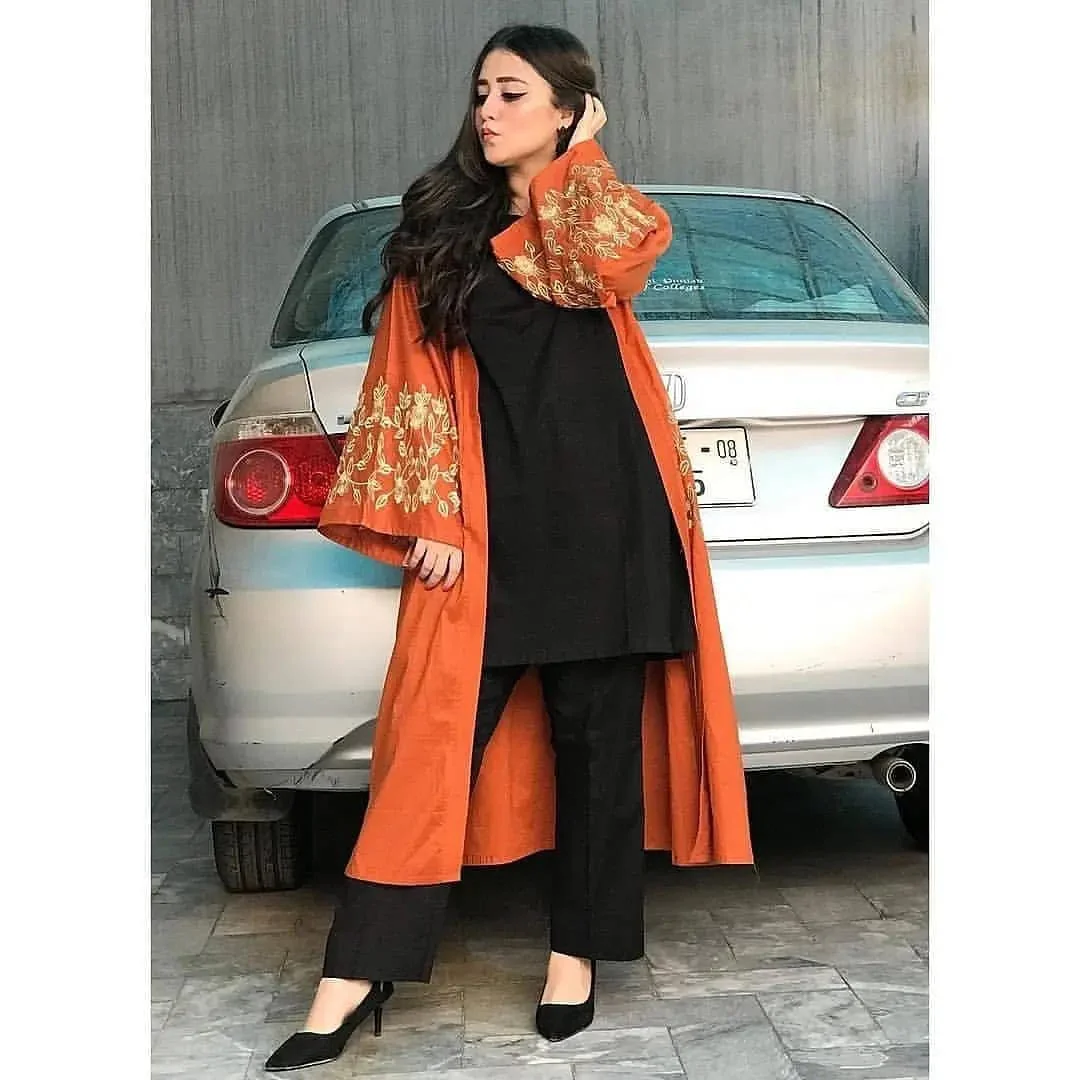 Orange Coat 3pcs - Image 5