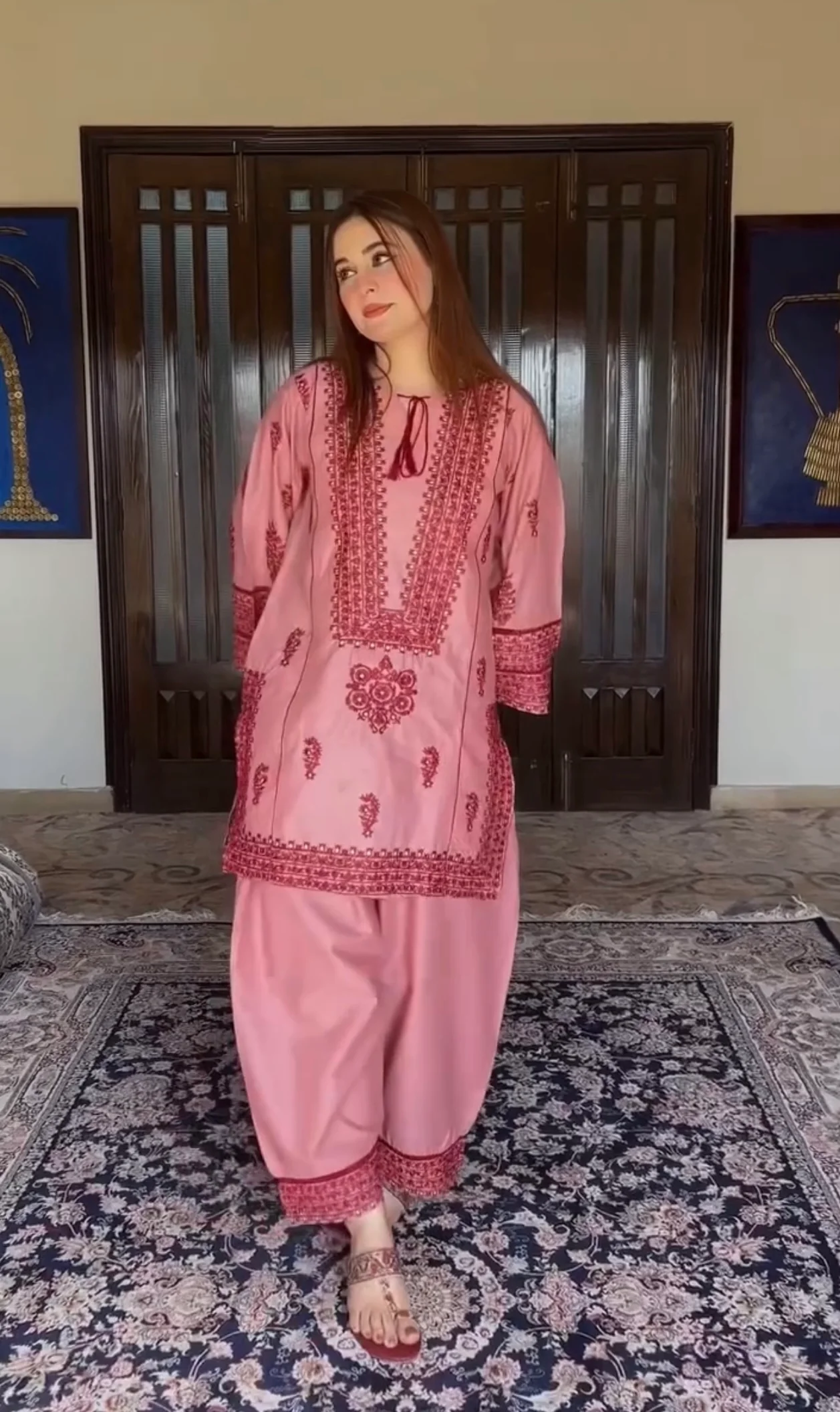 Jugnu Pink-Dress - Image 2