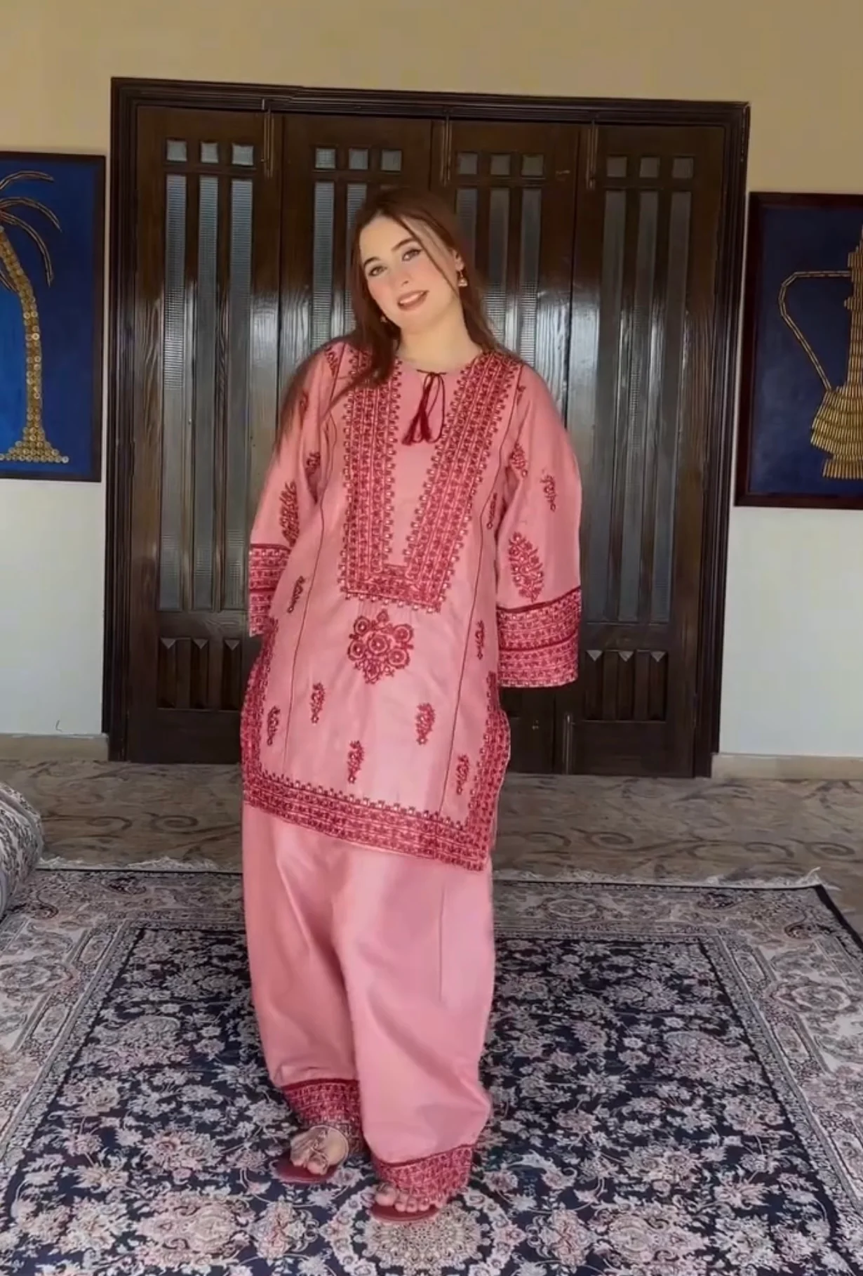 Jugnu Pink-Dress - Image 7